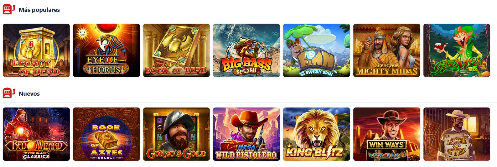 Juegos disponibles en Lowen Play